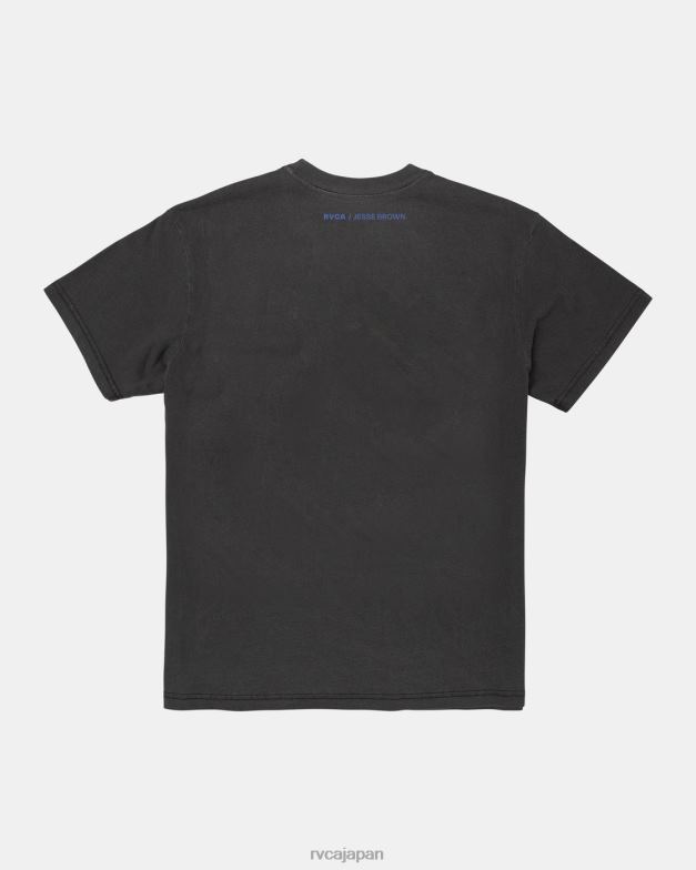 衣類 TP8J1008 黒 RVCA 男性 ジェシーブラウンシェイプTシャツ