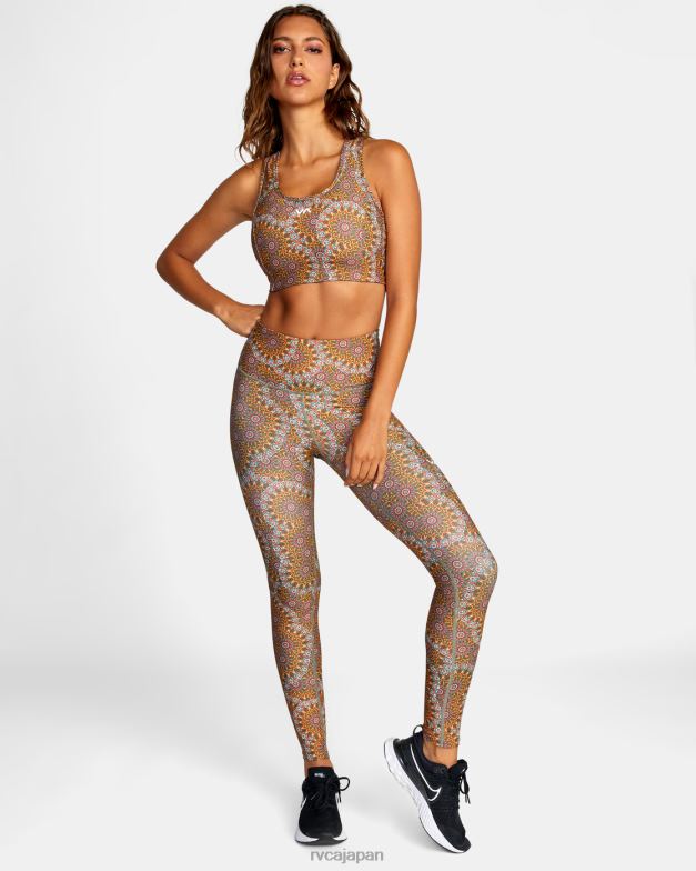 衣類 TP8J1029 ムシモールゴールド RVCA 女性 ケルシー ブルックス VA エッセンシャル レギンス