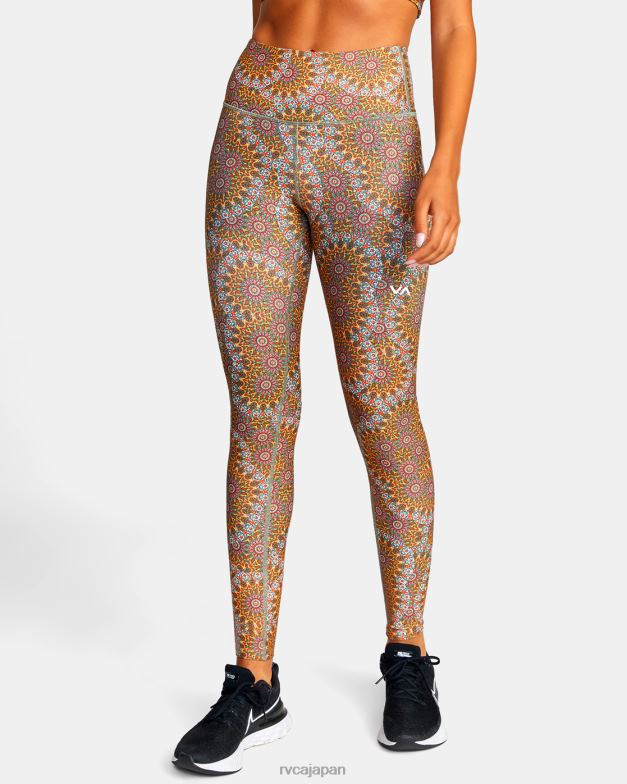 衣類 TP8J1029 ムシモールゴールド RVCA 女性 ケルシー ブルックス VA エッセンシャル レギンス