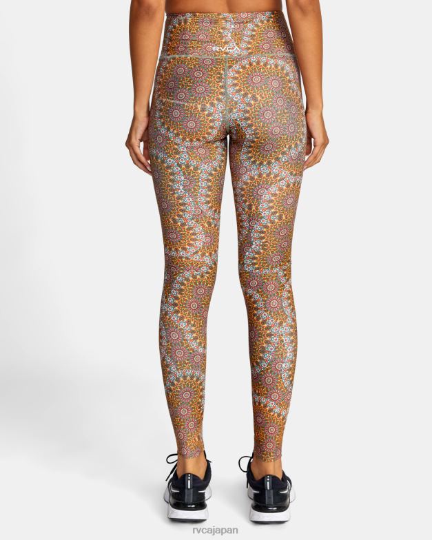 衣類 TP8J1029 ムシモールゴールド RVCA 女性 ケルシー ブルックス VA エッセンシャル レギンス