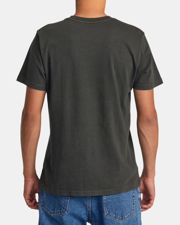 衣類 TP8J102 海賊黒 RVCA 男性 コリン・サシンガム サグウェブ Tシャツ