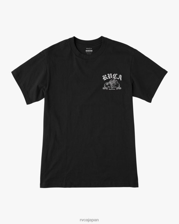 衣類 TP8J1030 黒 RVCA 男性 スコープTシャツ
