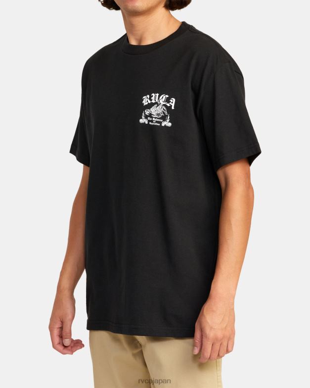 衣類 TP8J1030 黒 RVCA 男性 スコープTシャツ