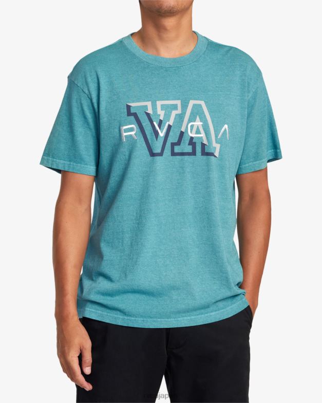衣類 TP8J1045 ティール RVCA 男性 ハンプトンTシャツ