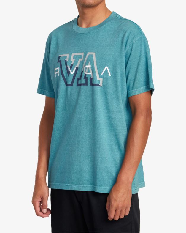 衣類 TP8J1045 ティール RVCA 男性 ハンプトンTシャツ