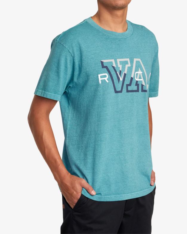 衣類 TP8J1045 ティール RVCA 男性 ハンプトンTシャツ