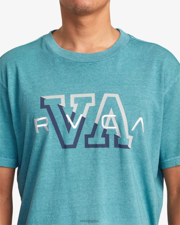 衣類 TP8J1045 ティール RVCA 男性 ハンプトンTシャツ