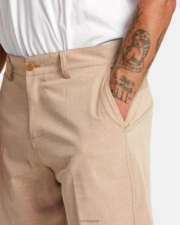 衣類 TP8J104 キャメル RVCA 男性 バランスハイブリッド20ショーツ