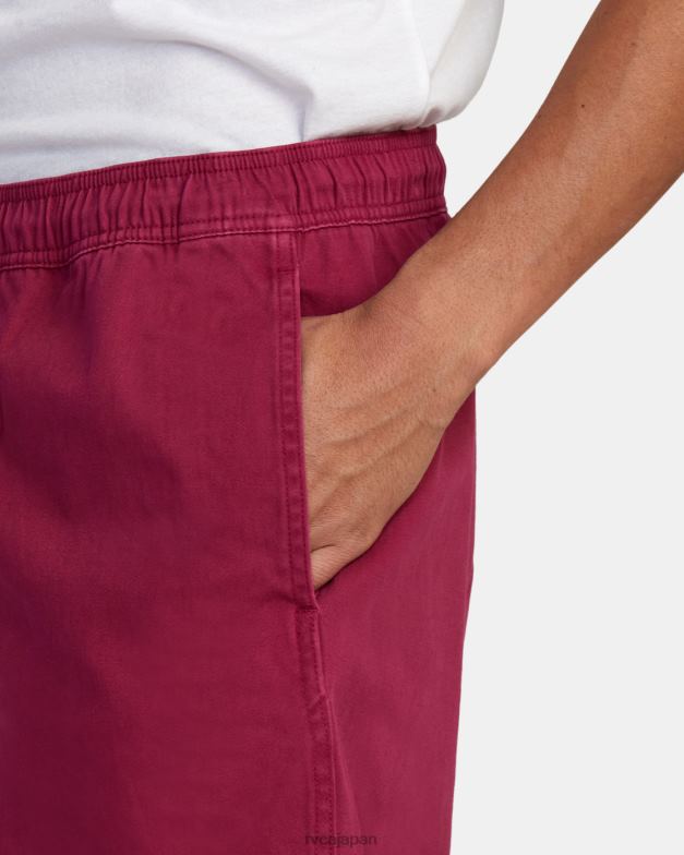 衣類 TP8J1056 サボテンローズ RVCA 男性 エスケープ弾性ウエストウォークショーツ 17