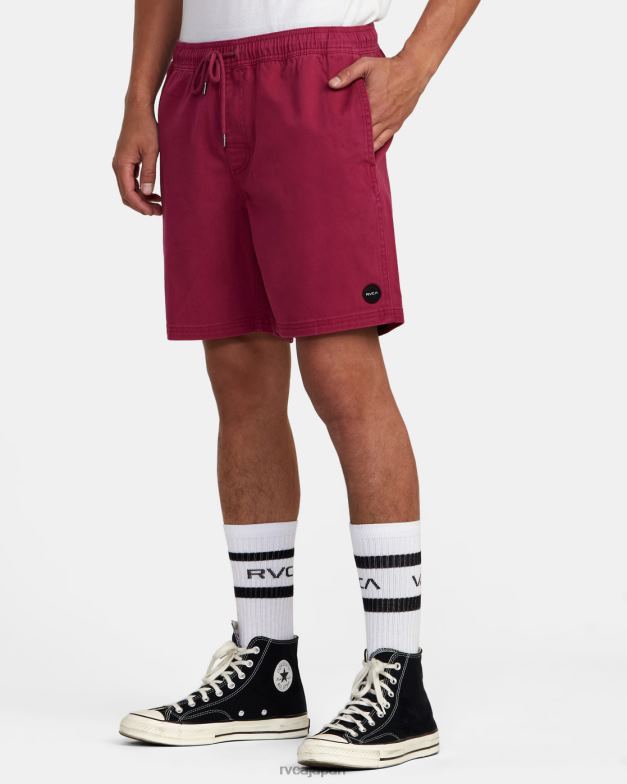 衣類 TP8J1056 サボテンローズ RVCA 男性 エスケープ弾性ウエストウォークショーツ 17