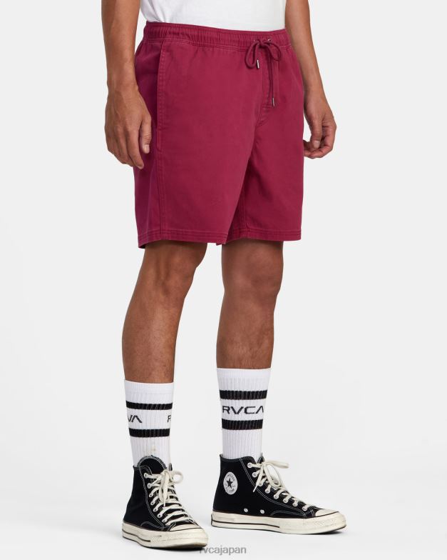 衣類 TP8J1056 サボテンローズ RVCA 男性 エスケープ弾性ウエストウォークショーツ 17