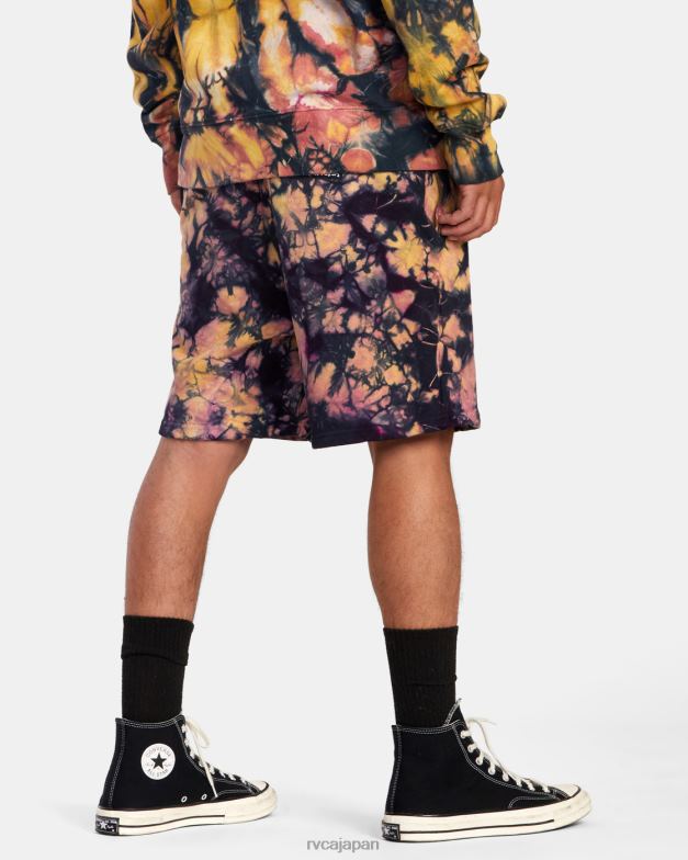 衣類 TP8J1071 タイダイ RVCA 男性 フリークトピア ラブユアマザー スウェットショーツ