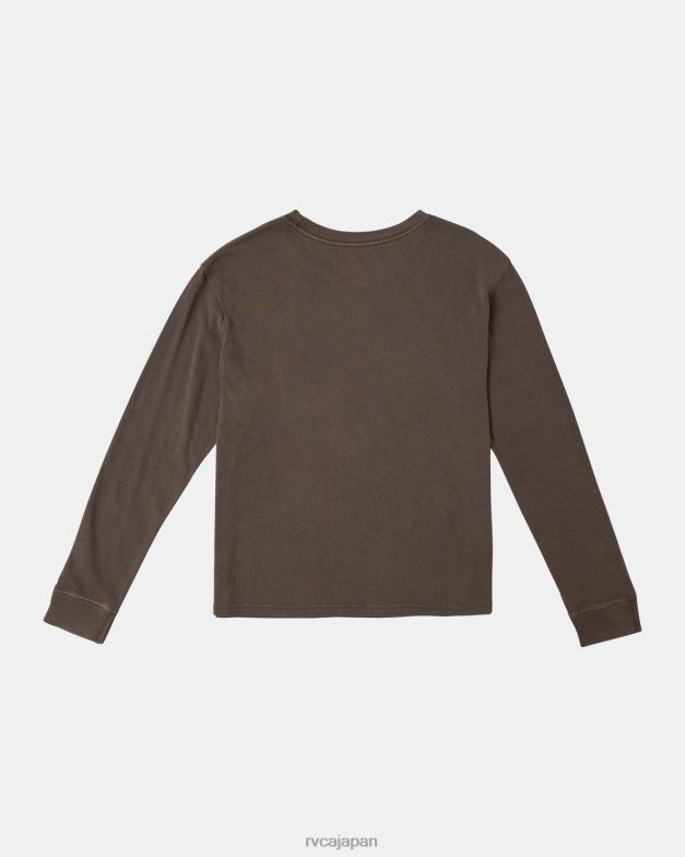 衣類 TP8J1075 ジャワ RVCA 女性 ヴァパーム長袖Tシャツ