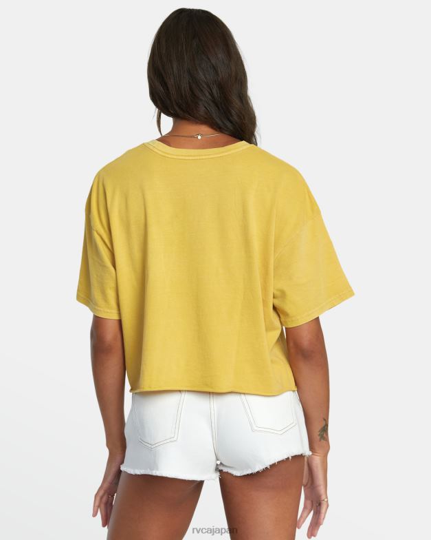 衣類 TP8J1093 ヴィンテージゴールド RVCA 女性 PTCポケットTシャツ
