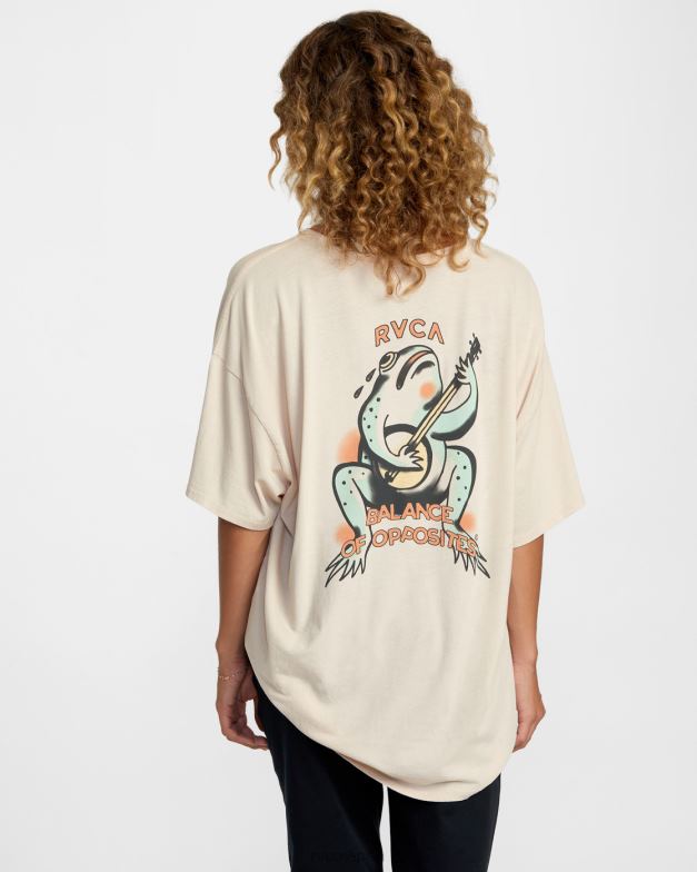 衣類 TP8J1149 チョーク RVCA 女性 バンジョーTシャツ