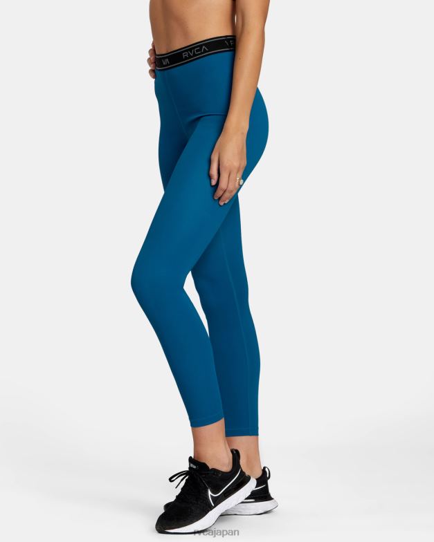 衣類 TP8J1156 ティール RVCA 女性 ベーストレーニングレギンス
