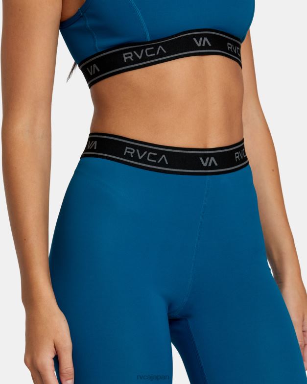 衣類 TP8J1156 ティール RVCA 女性 ベーストレーニングレギンス
