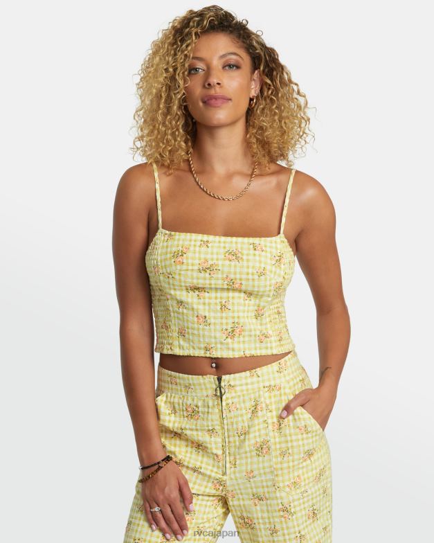 衣類 TP8J1179 ゴールデン RVCA 女性 ユナイテッドのタンクトップ