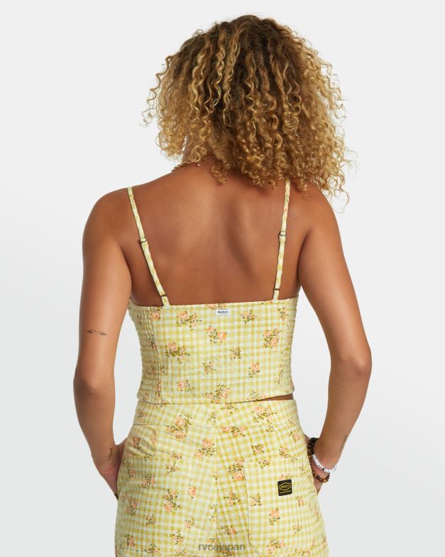 衣類 TP8J1179 ゴールデン RVCA 女性 ユナイテッドのタンクトップ