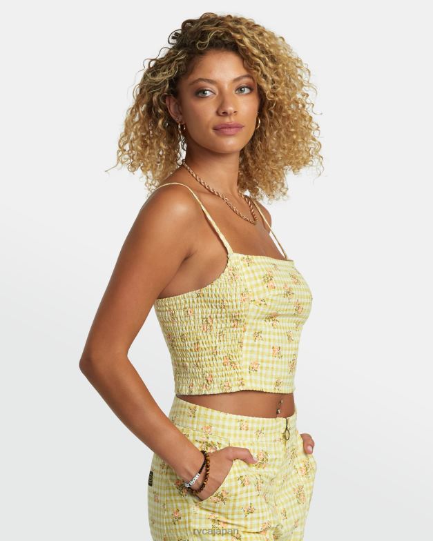 衣類 TP8J1179 ゴールデン RVCA 女性 ユナイテッドのタンクトップ