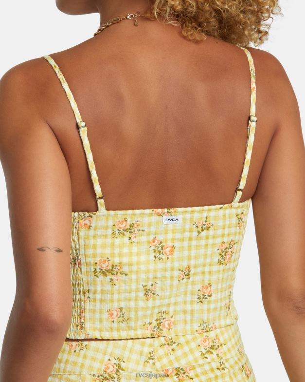 衣類 TP8J1179 ゴールデン RVCA 女性 ユナイテッドのタンクトップ