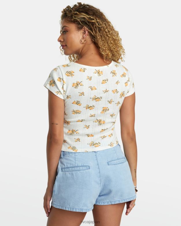 衣類 TP8J1186 白いささやき声 RVCA 女性 甘いティー