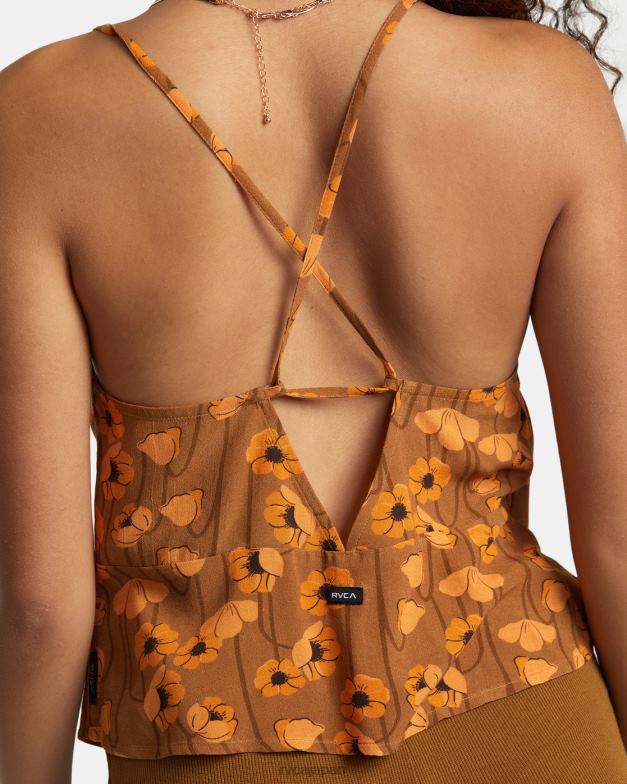 衣類 TP8J1187 シエナ RVCA 女性 ヒイラギタンクトップ