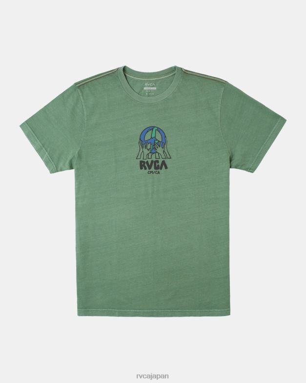 衣類 TP8J123 バーディット RVCA 男性 アースコープTシャツ