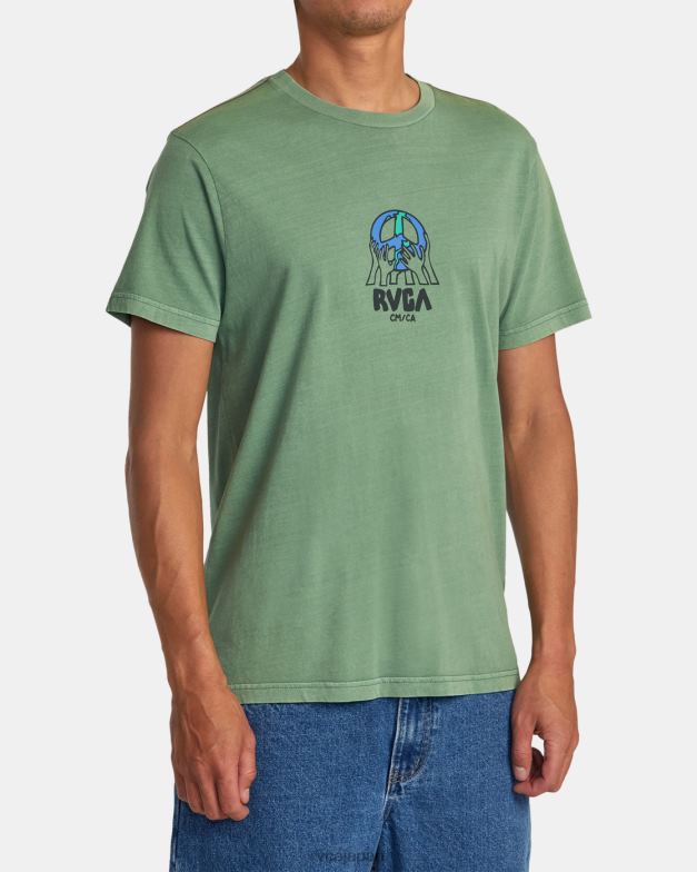 衣類 TP8J123 バーディット RVCA 男性 アースコープTシャツ