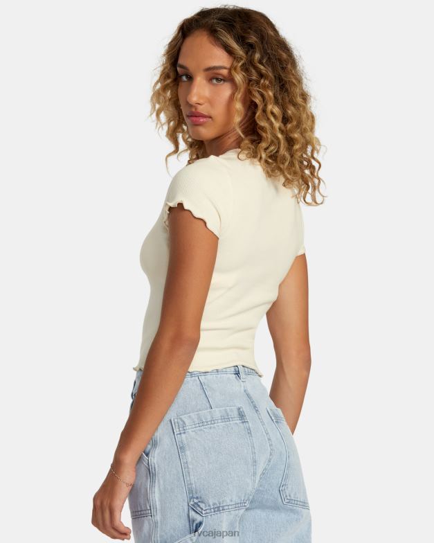 衣類 TP8J1243 クリーム RVCA 女性 シャインティー