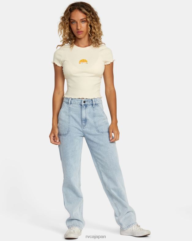 衣類 TP8J1243 クリーム RVCA 女性 シャインティー