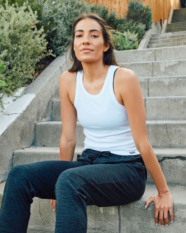 衣類 TP8J1301 白 RVCA 女性 VA エッセンシャル リブタンクトップ