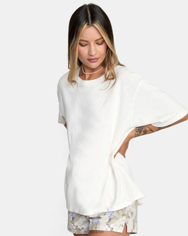 衣類 TP8J1314 雲 RVCA 女性 PTC Anyday オーバーサイズ T シャツ