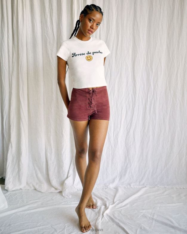 衣類 TP8J1318 ヴィンテージホワイト RVCA 女性 カミーユ・ロウ アレテ・デ・パーラー Tシャツ