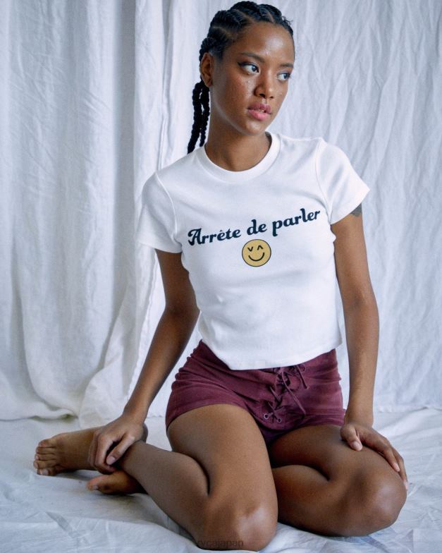 衣類 TP8J1318 ヴィンテージホワイト RVCA 女性 カミーユ・ロウ アレテ・デ・パーラー Tシャツ