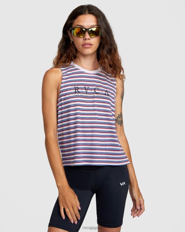 衣類 TP8J1319 ラベンダー RVCA 女性 構築されたタンクトップ