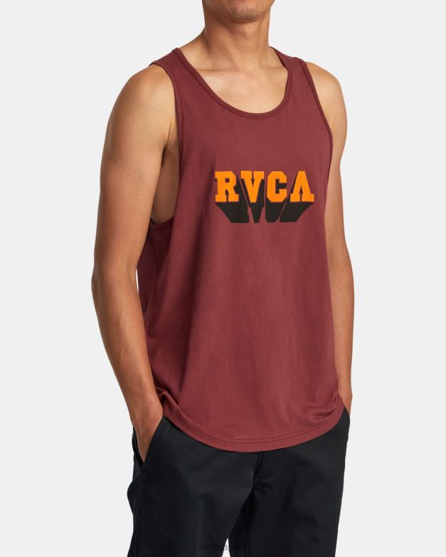 衣類 TP8J131 オックスブラッドレッド RVCA 男性 インパクトタンク