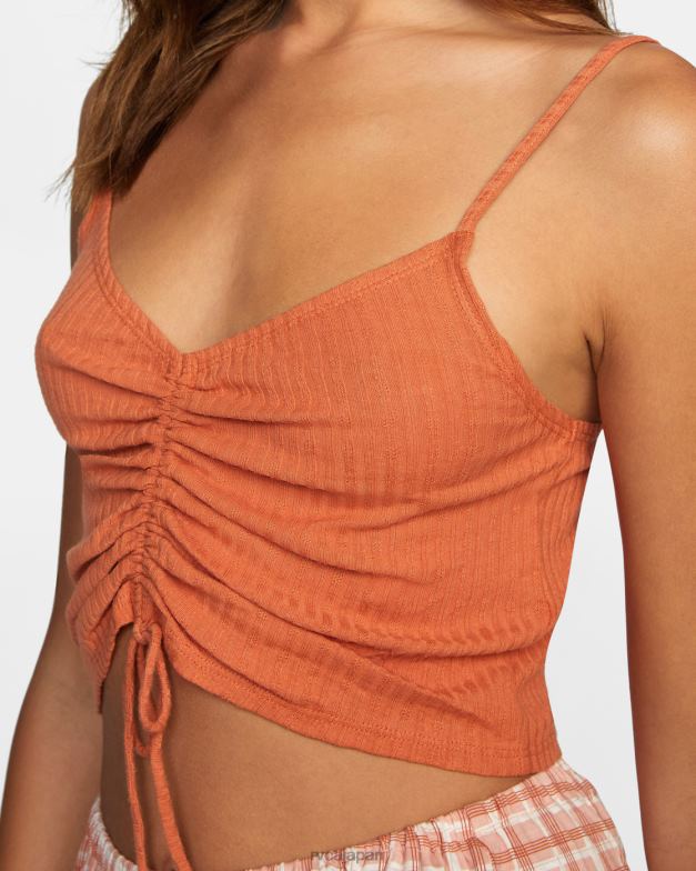 衣類 TP8J1324 ココア RVCA 女性 タンクトップが止まらない