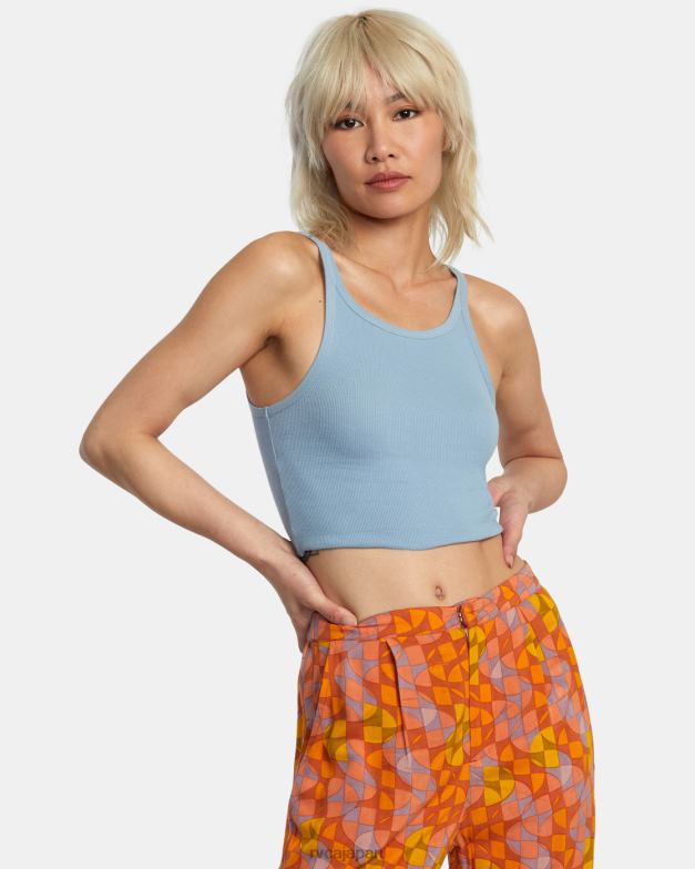 衣類 TP8J1335 ダスティブルー RVCA 女性 スライドタンクトップ