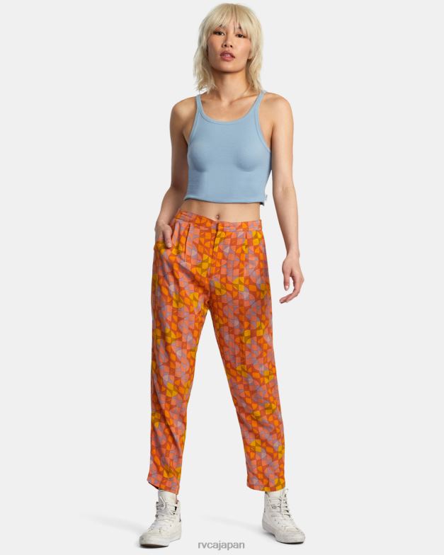 衣類 TP8J1335 ダスティブルー RVCA 女性 スライドタンクトップ