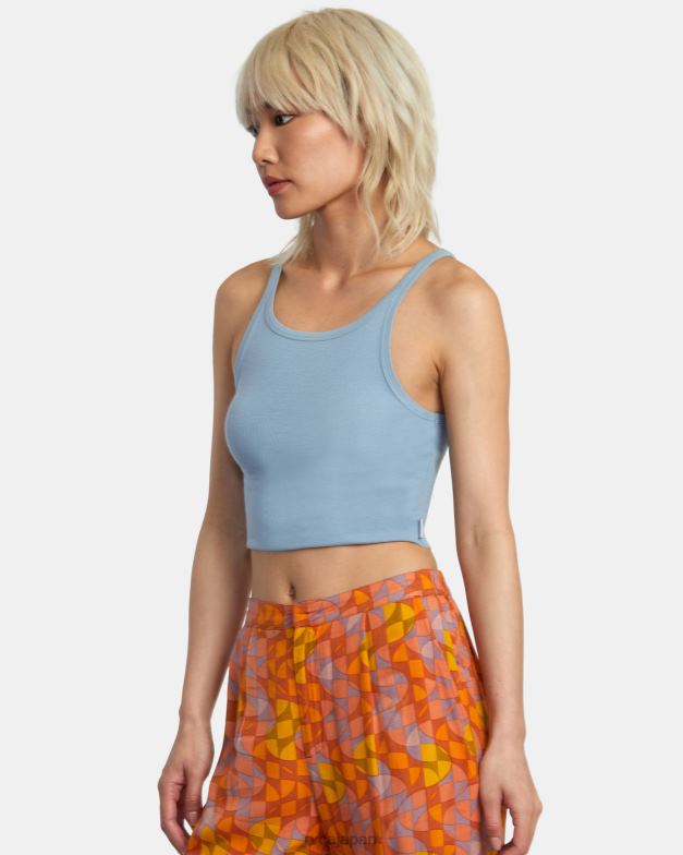 衣類 TP8J1335 ダスティブルー RVCA 女性 スライドタンクトップ