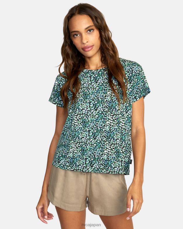 衣類 TP8J1338 手のひら RVCA 女性 リセス 3 クルーネック T シャツ