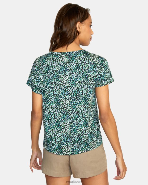 衣類 TP8J1338 手のひら RVCA 女性 リセス 3 クルーネック T シャツ