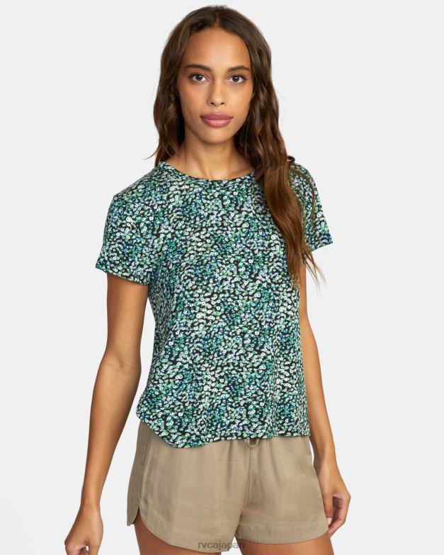 衣類 TP8J1338 手のひら RVCA 女性 リセス 3 クルーネック T シャツ