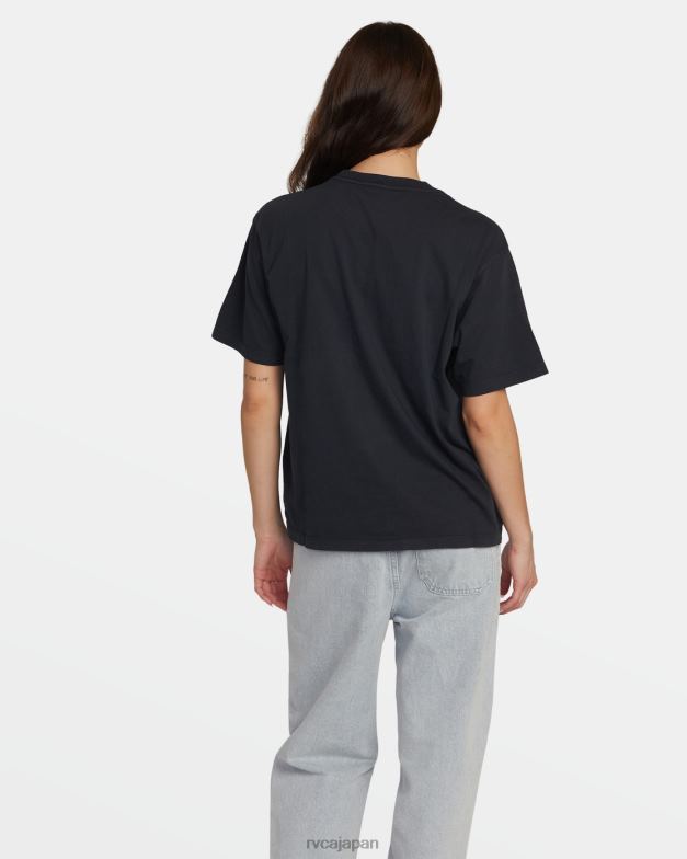 衣類 TP8J1366 黒 RVCA 女性 スワールエニデイTシャツ