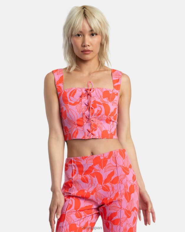 衣類 TP8J1367 シクラメン RVCA 女性 ヴィラタンクトップ