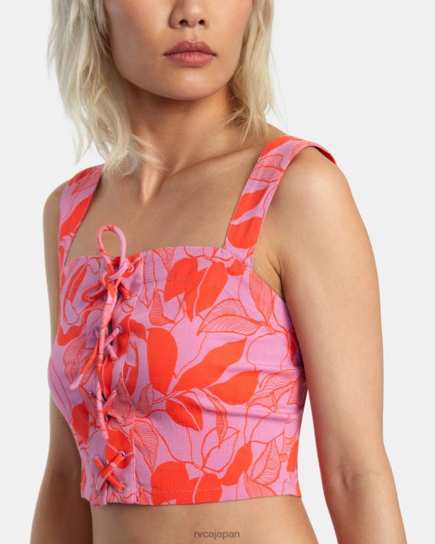 衣類 TP8J1367 シクラメン RVCA 女性 ヴィラタンクトップ