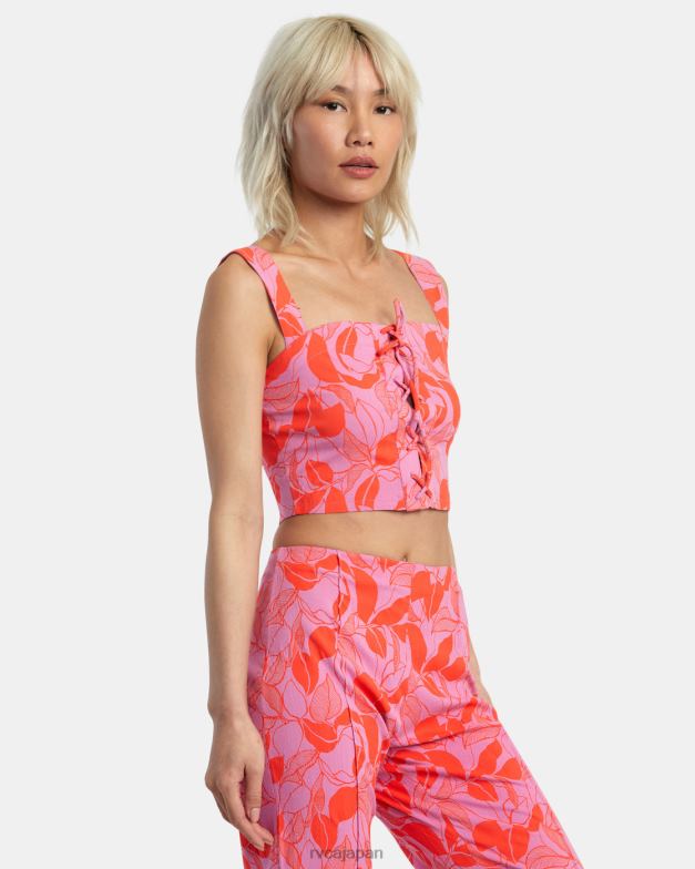 衣類 TP8J1367 シクラメン RVCA 女性 ヴィラタンクトップ