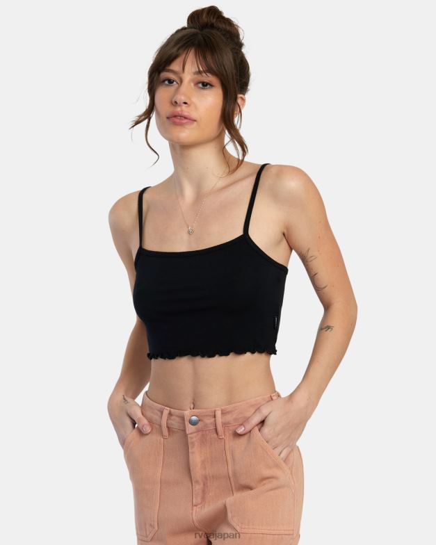 衣類 TP8J1414 黒 RVCA 女性 タンクトップ全部