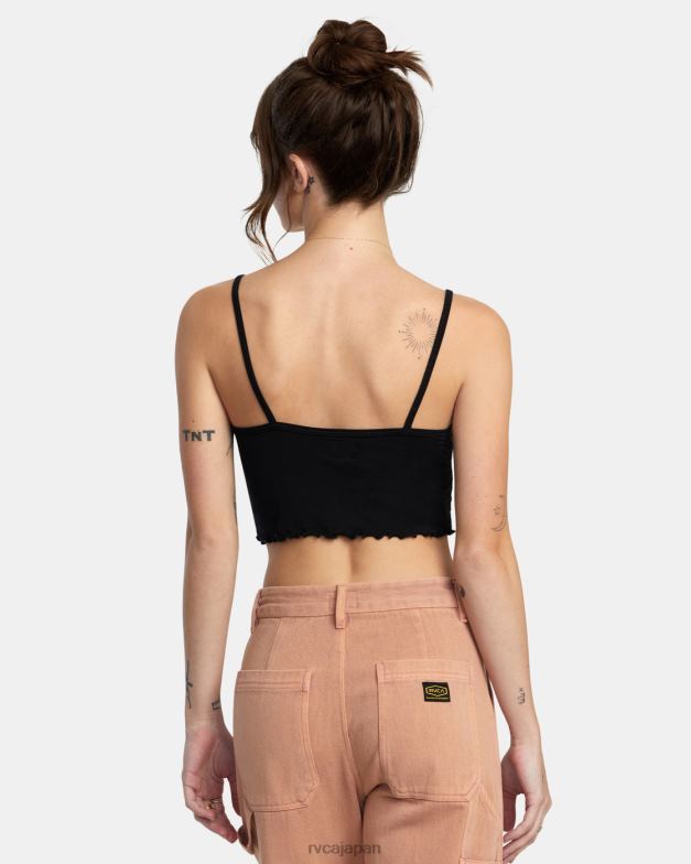 衣類 TP8J1414 黒 RVCA 女性 タンクトップ全部
